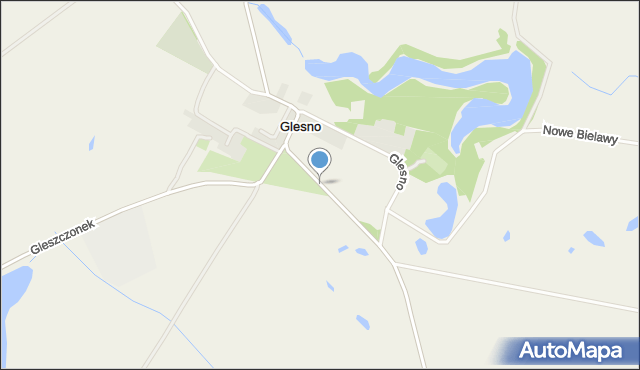 Glesno, Glesno, mapa Glesno