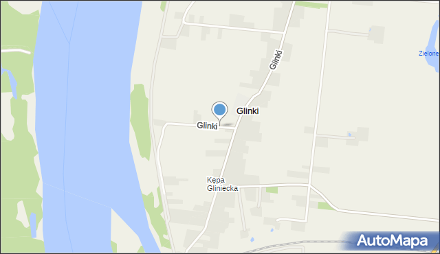 Glinki gmina Karczew, Glinki, mapa Glinki gmina Karczew