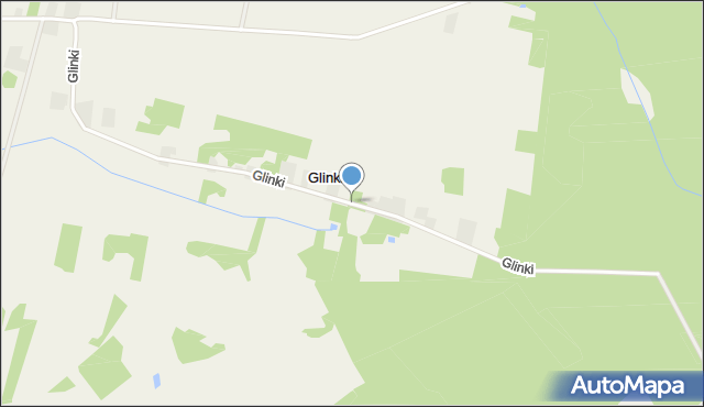 Glinki gmina Nowa Sucha, Glinki, mapa Glinki gmina Nowa Sucha