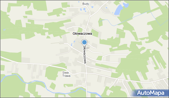 Głowaczowa, Głowaczowa, mapa Głowaczowa