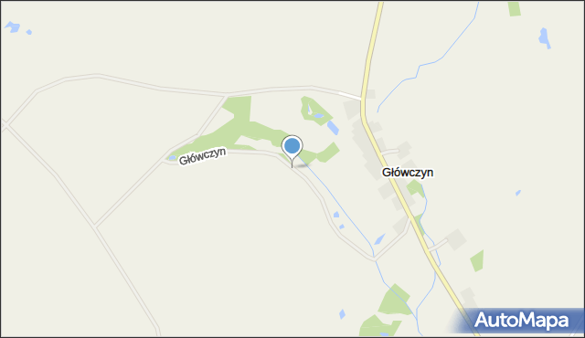 Główczyn gmina Dobrzyń nad Wisłą, Główczyn, mapa Główczyn gmina Dobrzyń nad Wisłą
