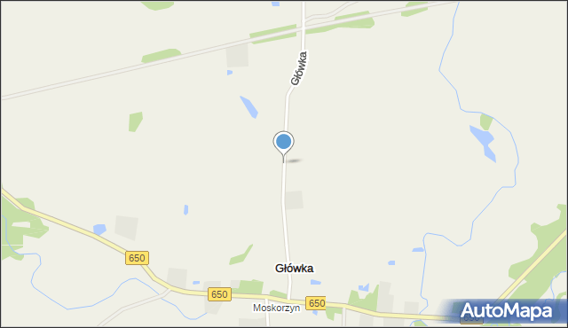 Główka gmina Gołdap, Główka, mapa Główka gmina Gołdap