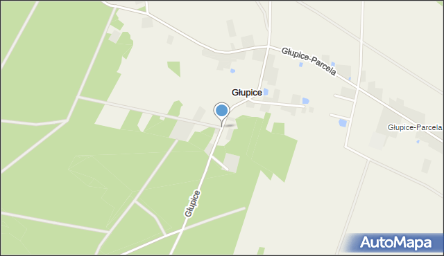 Głupice, Głupice, mapa Głupice