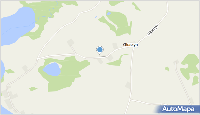 Głuszyn gmina Krasnopol, Głuszyn, mapa Głuszyn gmina Krasnopol