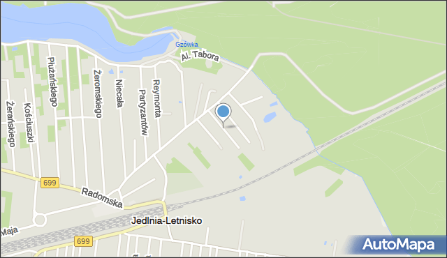 Jedlnia-Letnisko, Głębockiego Jana, mapa Jedlnia-Letnisko