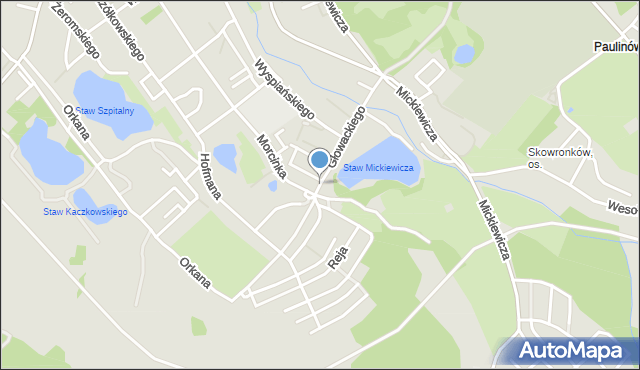 Jelenia Góra, Głowackiego Bartosza, mapa Jelenia Góra
