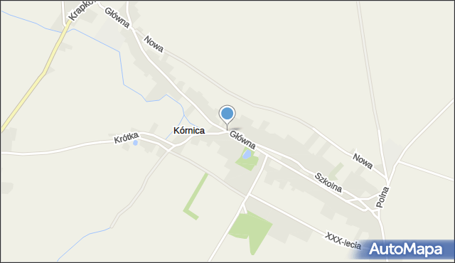 Kórnica, Główna, mapa Kórnica