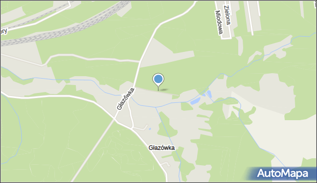 Łazy powiat zawierciański, Głazówka, mapa Łazy powiat zawierciański