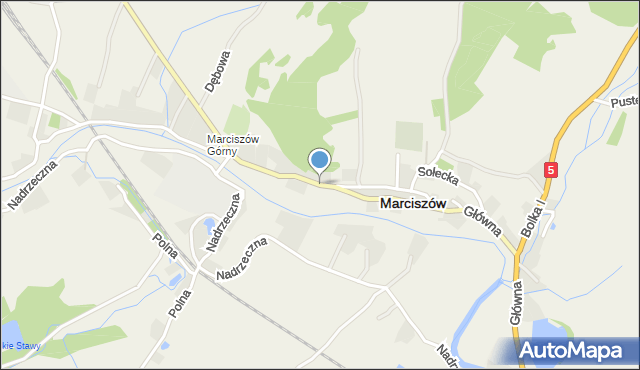 Marciszów, Główna, mapa Marciszów