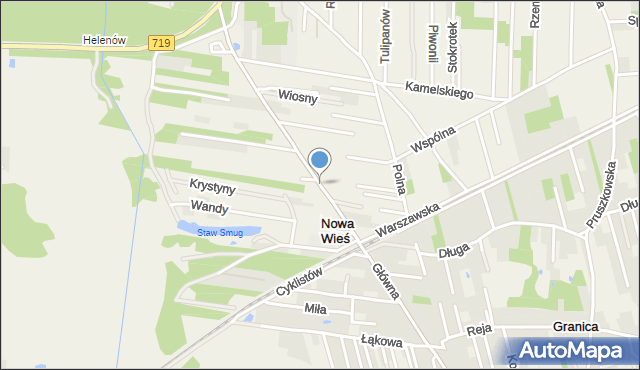 Nowa Wieś gmina Michałowice, Główna, mapa Nowa Wieś gmina Michałowice