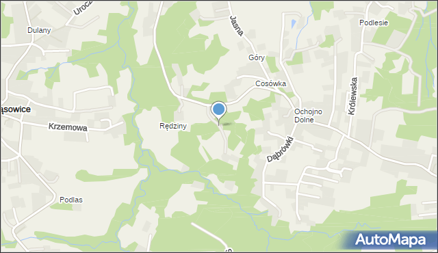 Ochojno, Głogowa, mapa Ochojno