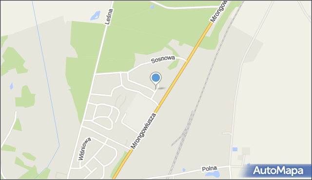 Olsztynek, Głogowa, mapa Olsztynek