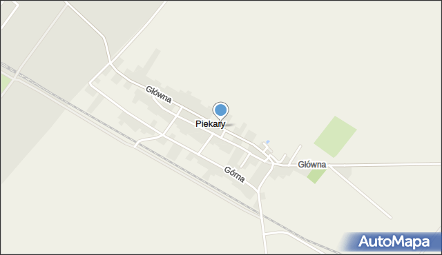 Piekary gmina Jelcz-Laskowice, Główna, mapa Piekary gmina Jelcz-Laskowice