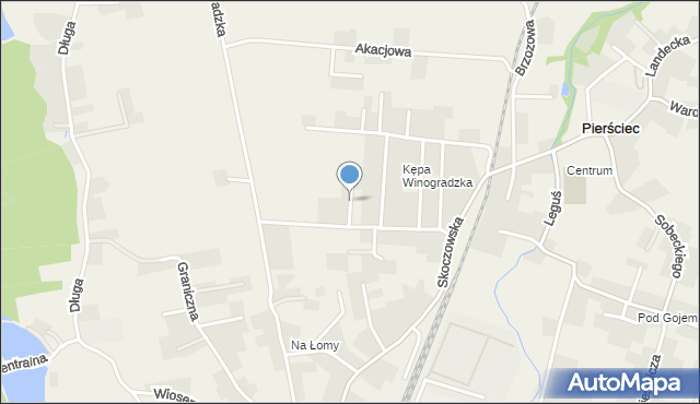 Pierściec, Głogowa, mapa Pierściec