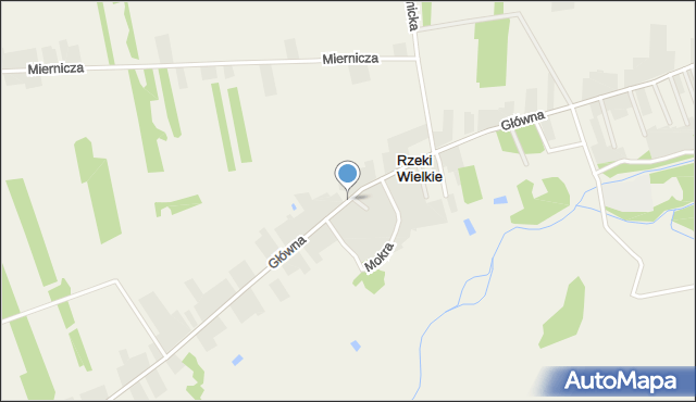 Rzeki Wielkie, Główna, mapa Rzeki Wielkie