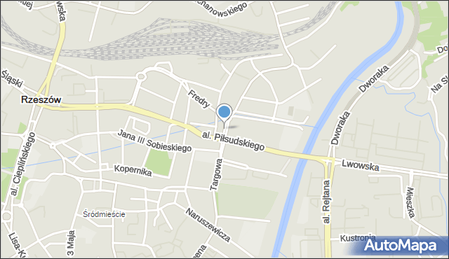 Rzeszów, Głowackiego Bartosza Wojciecha, mapa Rzeszów