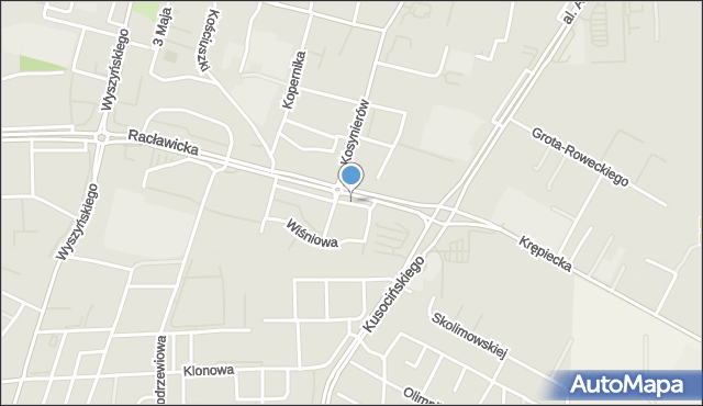 Świdnik, Głogowa, mapa Świdnika