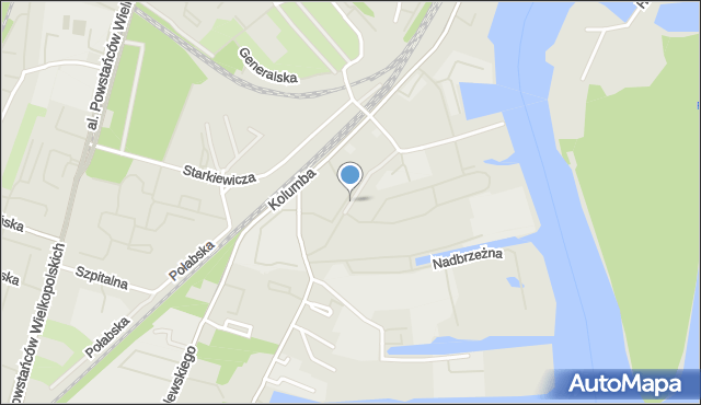 Szczecin, Gliniana, mapa Szczecina