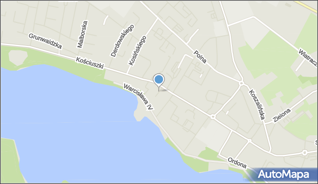 Szczecinek, Głowackiego Bartosza, mapa Szczecinek