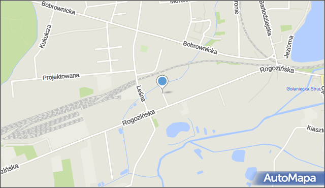 Wągrowiec, Głogowa, mapa Wągrowiec