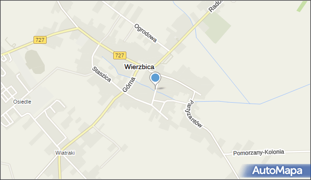 Wierzbica powiat radomski, Głowackiego, mapa Wierzbica powiat radomski