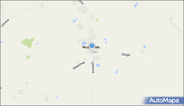 Wudzynek, Główna, mapa Wudzynek