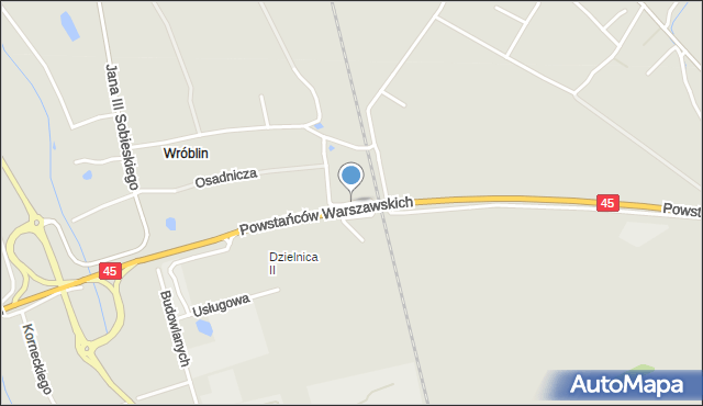 Opole, Gminna, mapa Opola