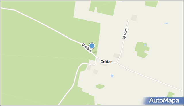 Gnidzin, Gnidzin, mapa Gnidzin