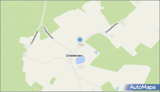Gniewkowo gmina Górowo Iławeckie, Gniewkowo, mapa Gniewkowo gmina Górowo Iławeckie