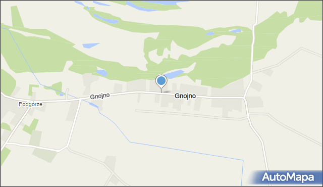 Gnojno gmina Konstantynów, Gnojno, mapa Gnojno gmina Konstantynów