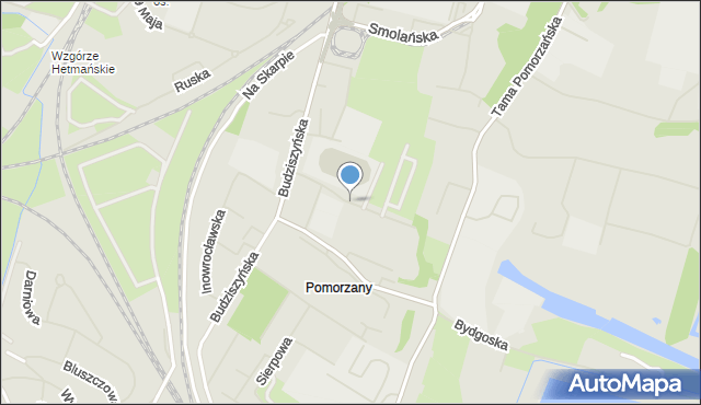 Szczecin, Gnieźnieńska, mapa Szczecina