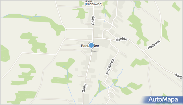 Bachowice, Gołby, ks., mapa Bachowice