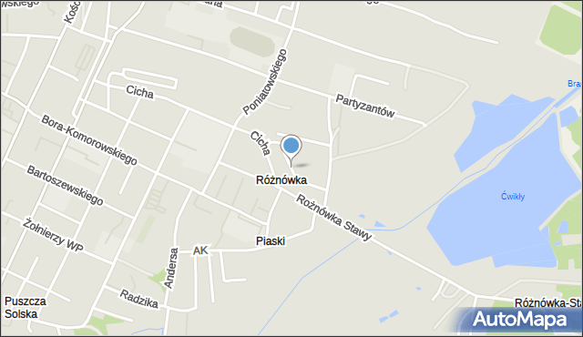 Biłgoraj, Godebskiego Cypriana, mapa Biłgoraj