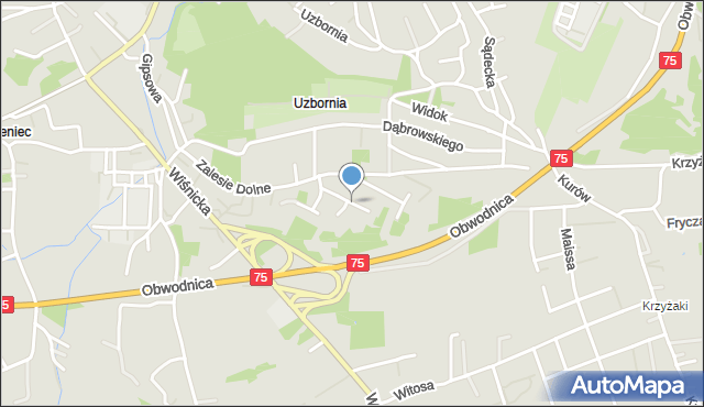 Bochnia, Goslara Juliana, mapa Bochni