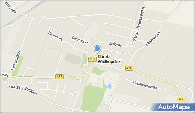 Borek Wielkopolski, Gogulskiego Stanisława, mapa Borek Wielkopolski