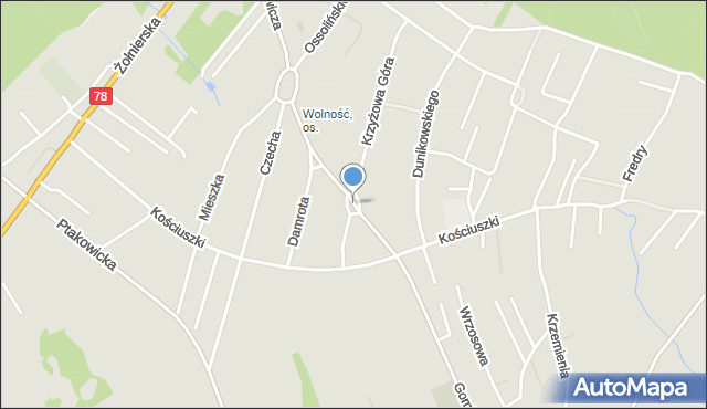 Bytom, Gombrowicza Witolda, mapa Bytomia