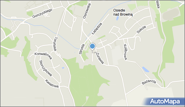 Chełmno, Gołębia, mapa Chełmno