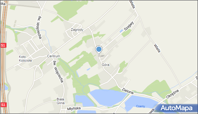 Dankowice gmina Wilamowice, Góra, mapa Dankowice gmina Wilamowice