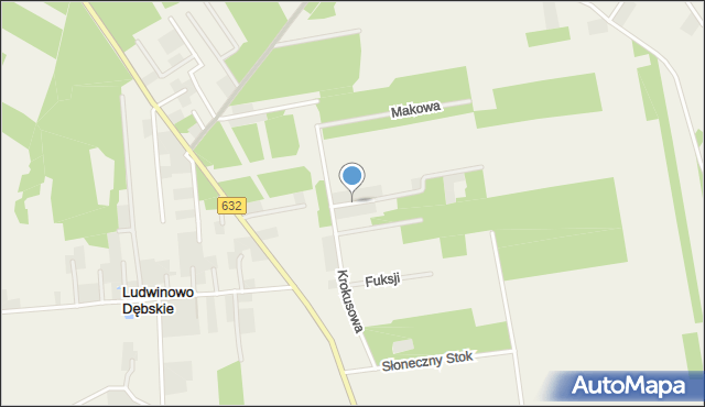 Dębe gmina Serock, Goździkowa, mapa Dębe gmina Serock