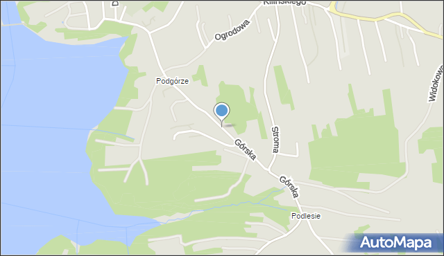 Dobczyce, Górska, mapa Dobczyce
