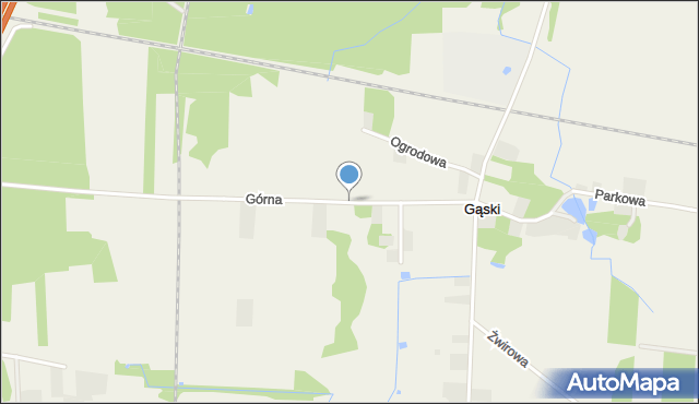 Gąski gmina Tarczyn, Górna, mapa Gąski gmina Tarczyn