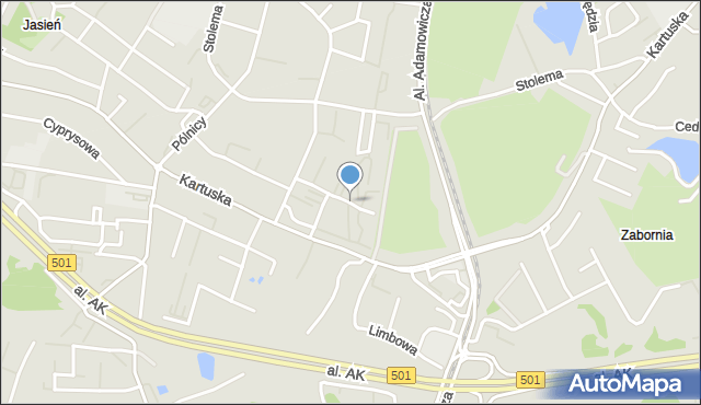 Gdańsk, Goska, mapa Gdańska