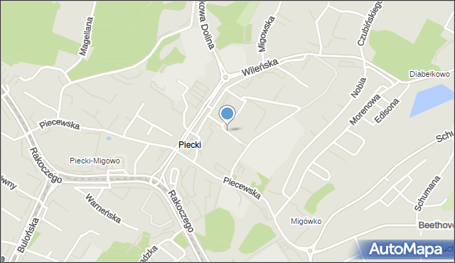 Gdańsk, Gojawiczyńskiej Poli, mapa Gdańska