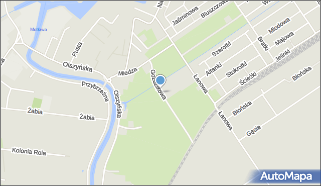 Gdańsk, Goździkowa, mapa Gdańska