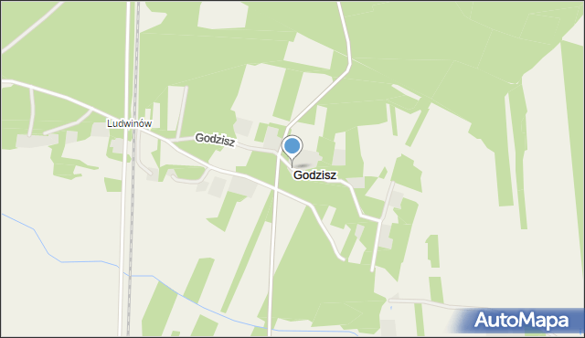 Godzisz, Godzisz, mapa Godzisz
