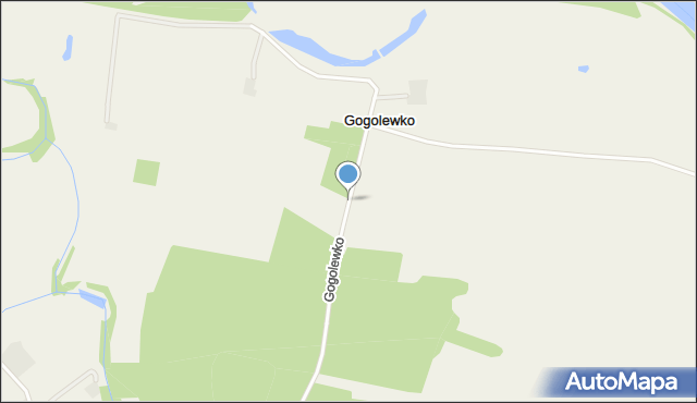 Gogolewko gmina Książ Wielkopolski, Gogolewko, mapa Gogolewko gmina Książ Wielkopolski