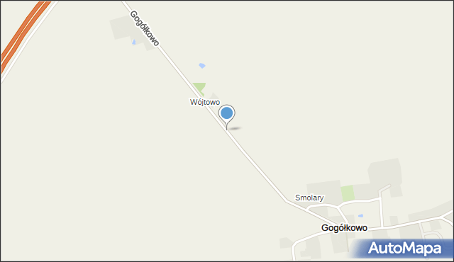 Gogółkowo, Gogółkowo, mapa Gogółkowo