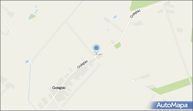 Gołąbki gmina Łuków, Gołąbki, mapa Gołąbki gmina Łuków