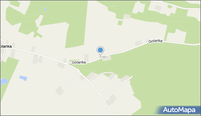 Golanka gmina Kadzidło, Golanka, mapa Golanka gmina Kadzidło
