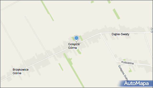 Goląsza Górna, Goląsza Górna, mapa Goląsza Górna